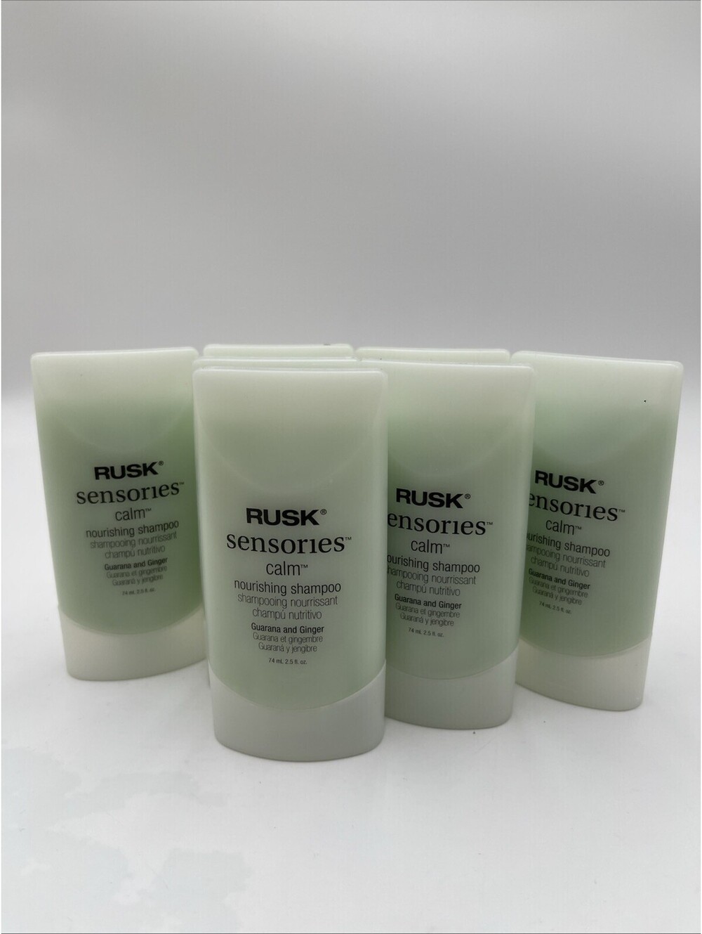 Rusk Sensories Calm Shampoo Travel Guarana & Ginger Size 2.5 Oz Each Lot Of 6